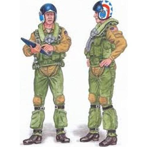 Two resin soldiers f14 pilots 1:48