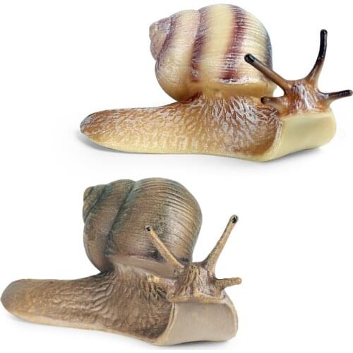 New Early Childhood Education Simulation Animal Model Solid Snails Animal Figurines Toys Action Figure Kids Toys Gift Home Decor