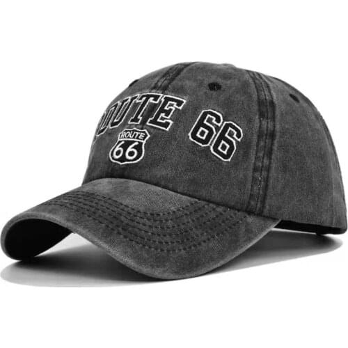 New Fashion Mens Retro Washed Baseball Cap Fitted Cap Snapback Hat for Men Bone Women Gorras Casual Casquette Letter Black Cap