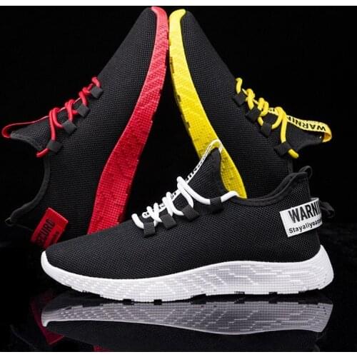 New Men Vulcanize Casual Shoes Sneakers Mens Breathable No-slip Men Male Air Mesh Lace Up Wear-resistant Shoes Tenis Masculino