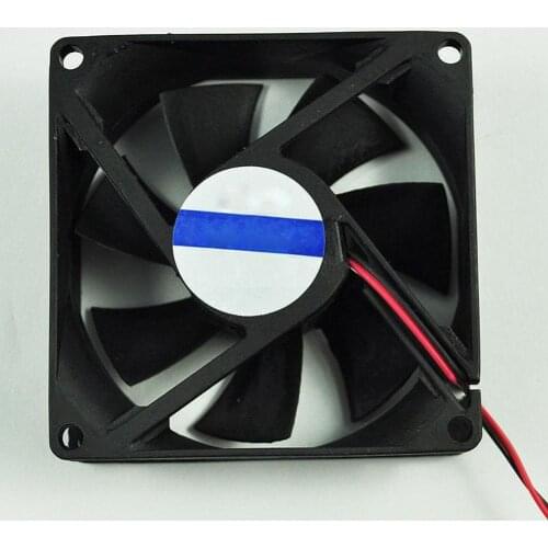 DC 12V Black 80mm Square Plastic Cooling Fan for Computer PC Case CPU Cooler