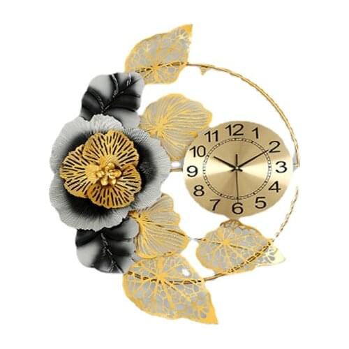 Antique Design Metal Wrought Iron Wall Clock for Home Decoration