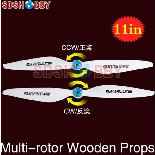 Sunnylife 11x3.7in Multi-rotor Propellers / 11*3.7in CW & CCW Propellers 1137-One Pair