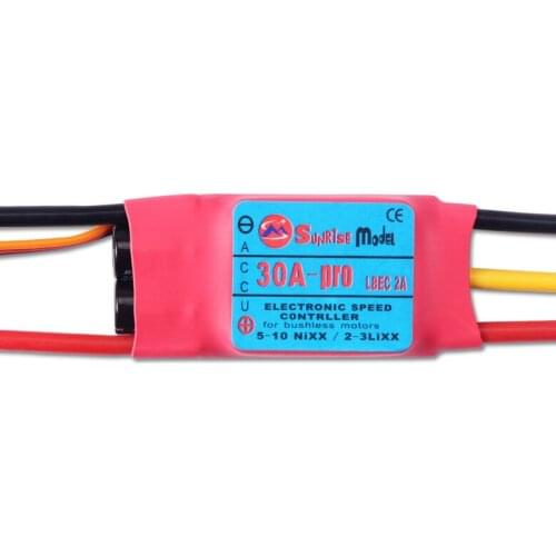 SunriseModel Pro LBEC Airplane Brushless ESC 10A 20A 25A 30A 40A 2-3S for RC Model DIY Parts