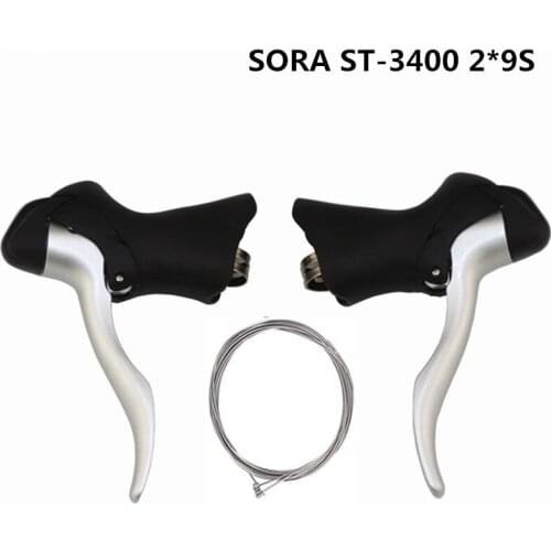 SHIMAN0 sora ST-3400/ST-3500 mudança de mão cabeça 2*9 estrada bicicleta equitação 18 mudança mudança de velocidade mudança de m