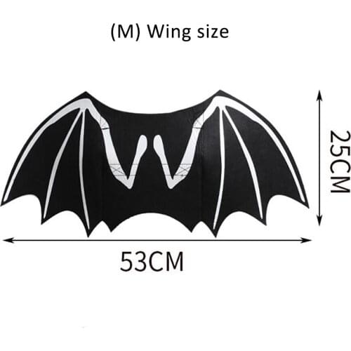 Luminous Bat Wings Bat Wings Felt Universal Halloween Halloween Dress Up Pet Clothes Dog Jacket Costume Luminous S/M/L