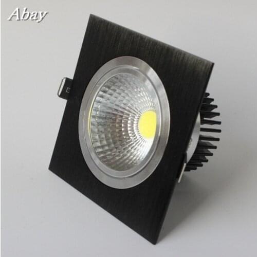 Recessed Square Dimmable LED Downlights 7W9W12W COB LED Ceiling Lamp AC85-265V Warm/Cold White LED Spot Lights Indoor Lighting