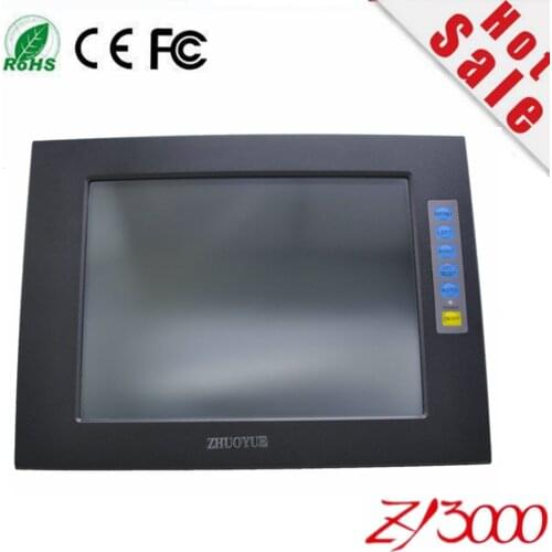 New Stock Embedded Great Price 15" 1024*768 LED Open Frame metal casing + Aluminum Touch Screen Monitor for industrial