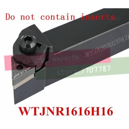 WTJNR1616H16 CNC turning tool holder,lathe External turning tool,indexable Lathe cutting tool for TNMG160404/08 Inserts Holder