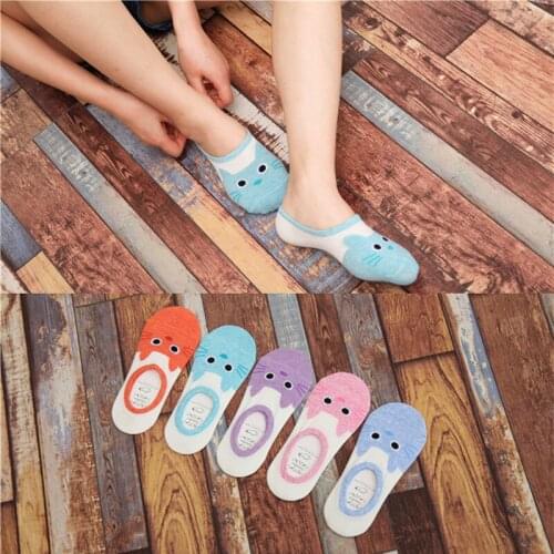 ZDL-161 Creative Funny Novelty Animal Cute Cartoon Cute Totoro Boat Slippers For Women Short 10pairs