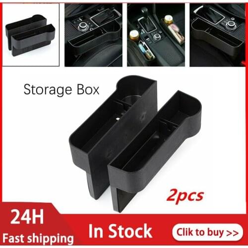 1/2 Pcs Car Seat Gap Storage Box Cup ABS Pocket Catcher Organizer Phone Bottle Cups Holder Multifunctional Car Accessories