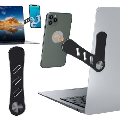 1PCS Magnetic Multi Screen Support Laptop Side Mount Connects Mobile Phone Bracket Monitor Clip Adjustable Phone Stand Holder