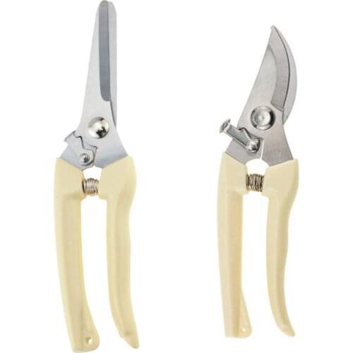 1PC Stainless Steel Garden Pruner Tree Cutter Gardening Pruning Shear Scissor Anti-slip Cutting Home Tools