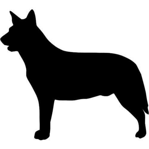 10.8*9.5CM Australian Cattle Dog Vinyl Decal Car Sticker Fashion Motorcycle Car Accessories Black/Silver C6-0139