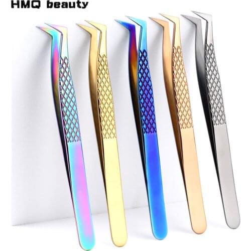 100% Closed High Quality New Style Premium Eyelashes Tweezers Hand anti-slip design Improve for 3D 6D Lashes Extensions