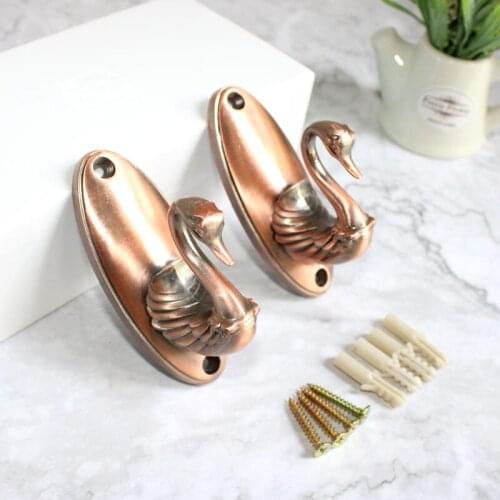 2pcs Home Kitchen Hooks Wall Key Holder Mount Metal Hook Clothes Towel Hat Coat Rack Window Drape Door Hanger Double Wall Hooks