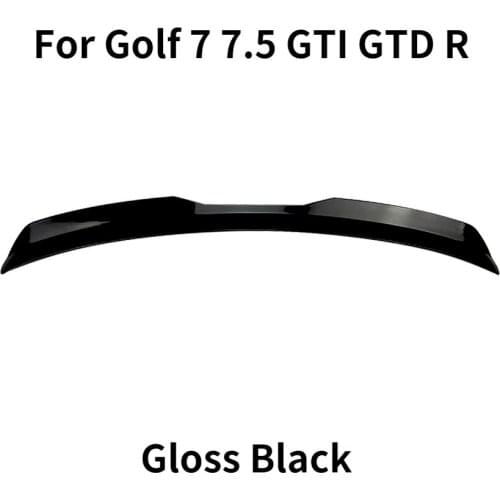 2013-2020 for Volkswagen Golf 7 7.5 GTD R Gti Mk7 Spoiler Carbon Fiber Style Rear Roof Spoiler Wing ABS MK7 Car Accessories