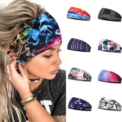 2021 Hot Sale Bohemia Headpiece Women Stretch Headwear Headbands Bandage Stretch Girl Wide Hair Bands Headwrap Scarf Hairbands