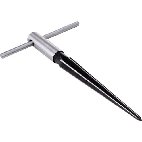 3-13mm Tapered Bridge Pin Hole Hand Held Reamer T Handle Tapered 6 fluted Guitar For Woodworker Cutting Ream Tool Core Drill Bit