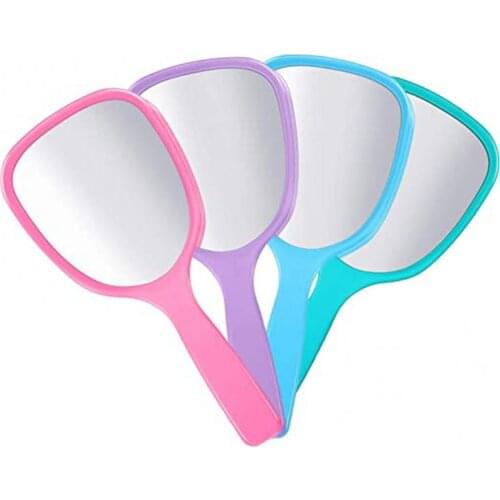 50% Hot Sale Portable Handheld Dressing Table Cosmetic Mirror Travel Makeup Tool with Handle