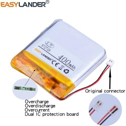 572728 3.7V 400mAh 1.48wh Rechargeable li Polymer Li-ion Battery For Q50 G700S K92 G36 Y3 Childrens SMART WATCH 572828