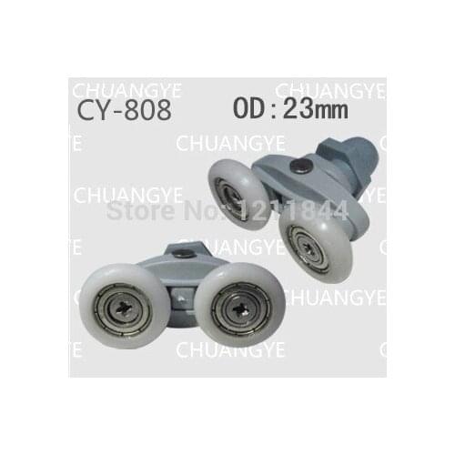 Outer diameter 23MM 8pcs Glass shower door roller pulley bathroom shower room pulley Outer diameter 25MM