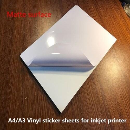 A4/A3 matte self-adhesive labels in A4 sheet blank printable label vinyl paper sticker