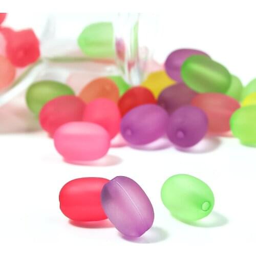 Acrylic Oval Beads 100 Pcs/Lots DIY Handmade Jewelry Accessories Charms for Bracelet Making Charms Wholesale