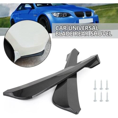 Artudatech 19" Car Rear Bumper Fin Canard Splitter Diffuser Valence Spoiler Lip Universal for Chrysler Accessories