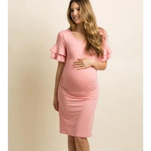 BELLYQUEEN Pink Summer Dresses