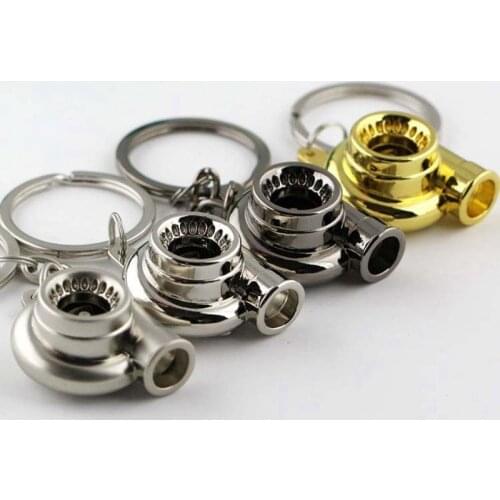 Keychain Motorcycle Car Auto Turbo Style Metal Turbocharger Turbine Model Key Chain Ring Decoration Keyright
