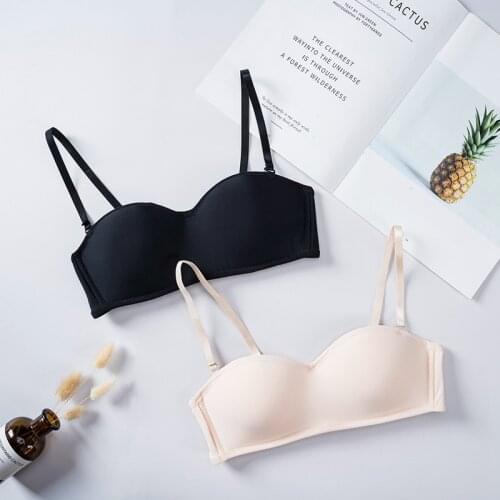Women Invisible Bra Strapless Bralette 1/2 Cup Womens Underwear Sexy Lingerie Female Seamless Party Wedding Bras