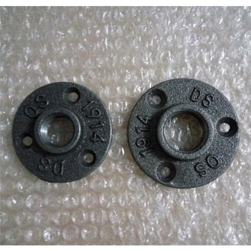 Cast iron flanges 8pcs/Lot 3/4"1/2" Casting Iron Pipe Flange With Three Bolt Holes DN20 DN15 Iron Flange