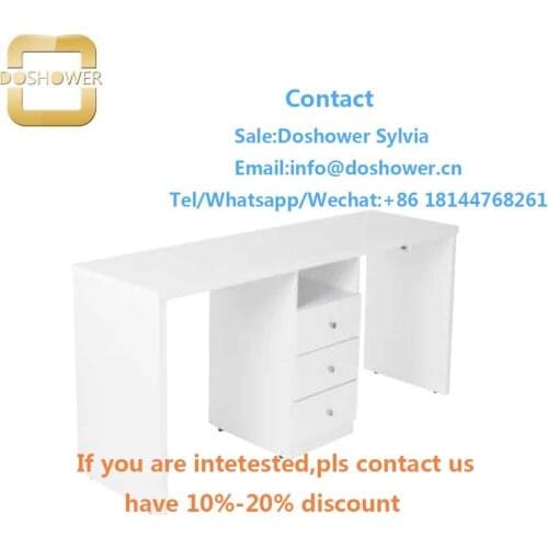 Display nail table with manicure table desk for nail table dust collector