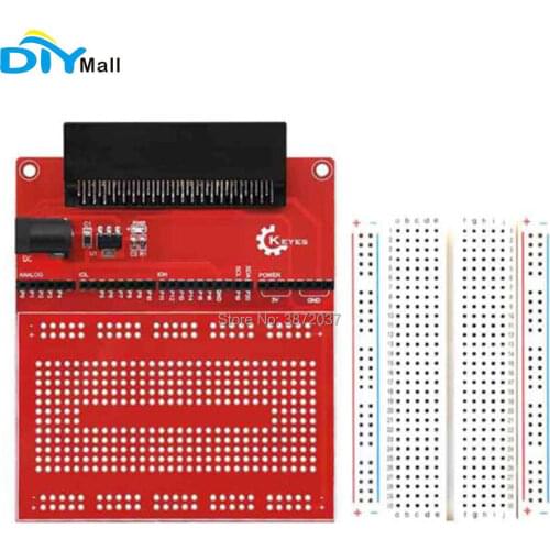 DIYmall AMS1117 Chip Prototype Extension Board V2 with Breadboard eco-friendly for microbit micro:bit micro bit for Keyes