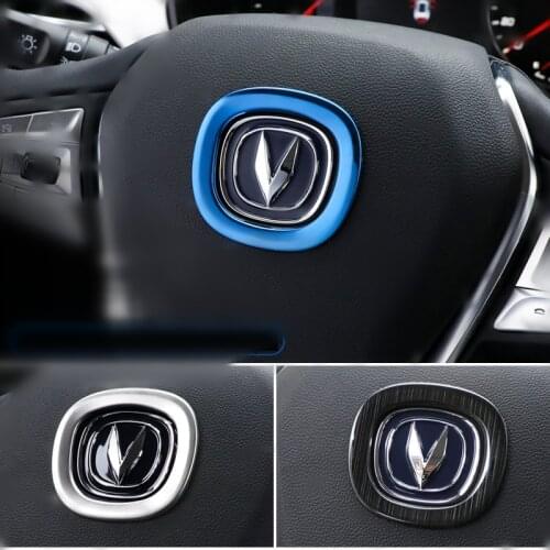 For CHANGAN CS35PLUS CS75 CS85 EADO CS95 Car Styling Aluminium Alloy Decoration Ring Steering Wheel Trim Circle Sticker