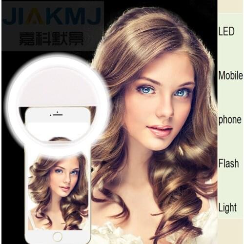 Mobile Phone Beauty ArtifaUniversal LED Photography Flash Light Up Selfie Luminous Lamp Night Phone Ring For iPhone LG Samsung