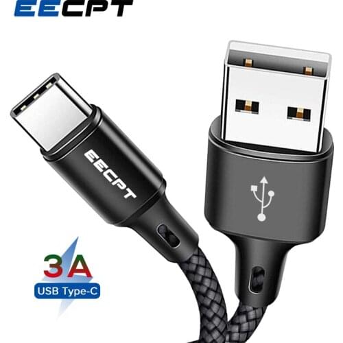 EECPT USB Type C Cable 3A Fast Charging Data Wire USB C Cable Phone Charger Type-C Cable for Samsung S9 Huawei Xiaomi Oneplus 6T