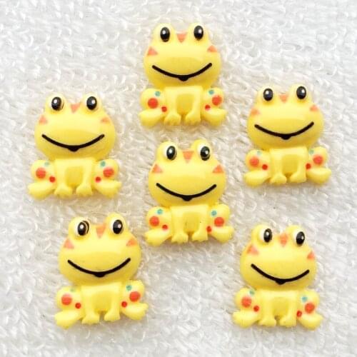 DIY 20pcs Kawaii Cartoon Animal Frog Resin Flatback Cabochon wedding decoration Craft Scrapbooking,17*20mm -A442