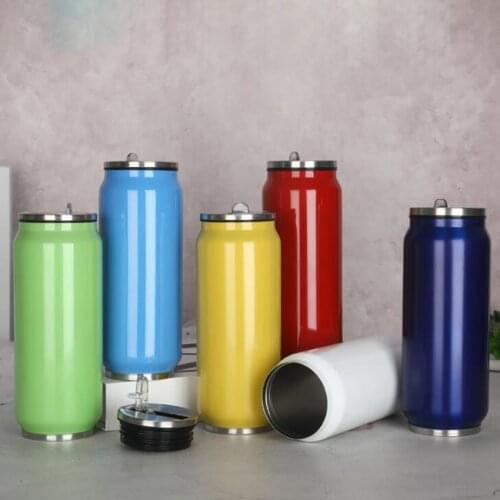 Stainless Steel Vacuum Insulated Wide Mouth Water Bottle, 500ml Leakproof Travel Flask, Thermos Keeps Cold & Hot for 24 hours