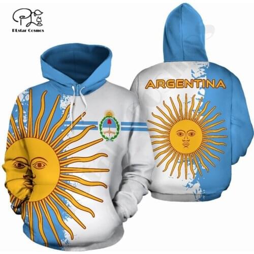 PLstarCosmos 3DPrint Newest Argentina Sport Country Flag Unique Men/Women Cozy Hrajuku Casual Streetwear Hoodie/Zip/Sweatshirt 8
