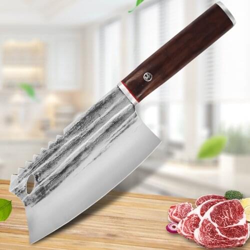 Meat Cleaver Knife Fishing Knife Butcher Knives High Carbon Steel Fillet Knife Vegetable Chef Knives for Kitchen Cooking Knife