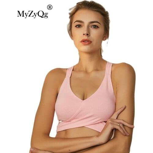 Sexy Shock-proof Sports Running Vests Women Quick-dry Fitness Yoga Bras Gym Active Wear Push Up Workout Tops Sportswear