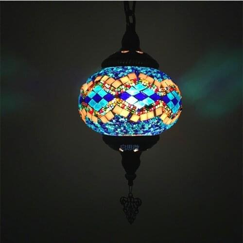 2019 Newest stytle Turkey ethnic customs handmade lamp romantic cafe restaurant bar tree Pendant light bar Pendant lamp