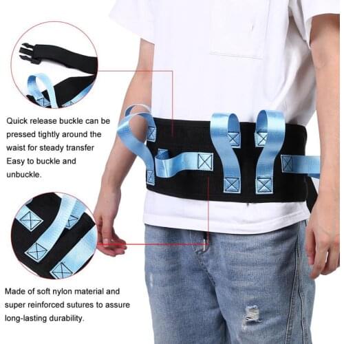 Waist Traction Belt Durable Patient Walking Moving Transfer Nursing Safety Assist Belt for Disabled Elderly Rescue-the Belts