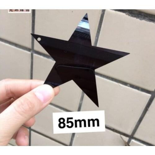 Sewing supplies 85mm side hole black pentagonal sequins star Earrings accessories