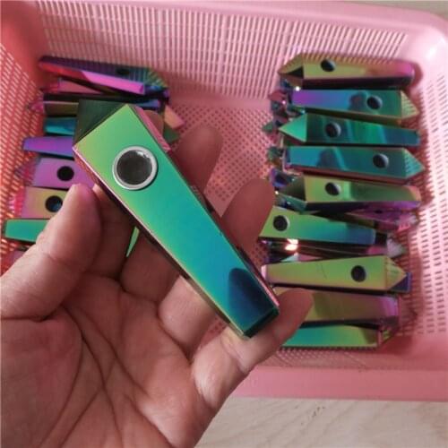 Drop Shipping wholesale aura quartz Crystal Smoking Pipe + strainer quartz stone healing wand Free Shipping