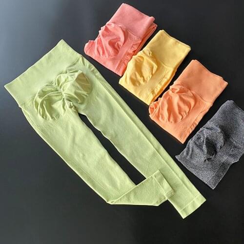 Dropship Fitness Womens Full Length Tights Running Pants Shaping Girls Yoga Pants Exercise Pants Yoga Leggings High Waist