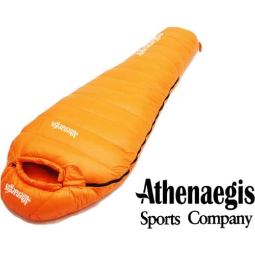 Athenaegis 2500G White Goose Down Filling Can Be Spliced Mummy Ultra-Light Winter Sleeping Bag