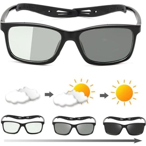 Exercise Anti-Drop Glasses Color Changing Polarized Sunglasses TR90 Computer phones Anti-Blue Light Outdoor Sports Cycling